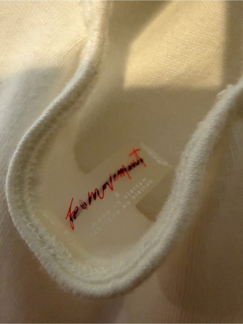 FREE PEOPLE Movement White Prima Shortsie Size Small - Picture 6 of 9
